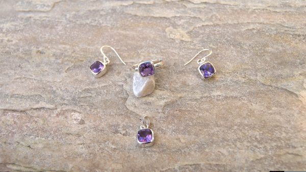 Set Amethyst, Silber 925