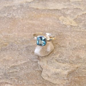 Ring, Aquamarin Silber 925