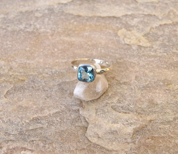 Ring, Aquamarin Silber 925