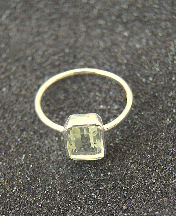 Ring, Berg-kristal, Silber 925