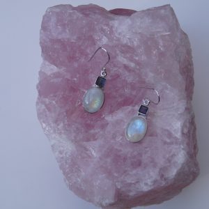 Ohrringe Mond-schein Silber 925