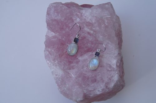Ohrringe Mond-schein Silber 925