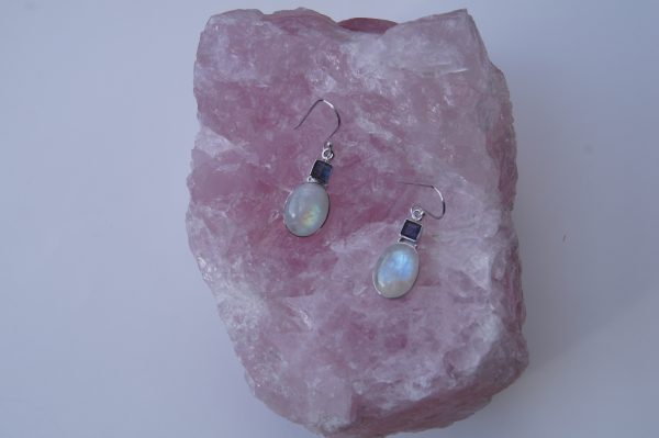 Ohrringe Mond-schein Silber 925